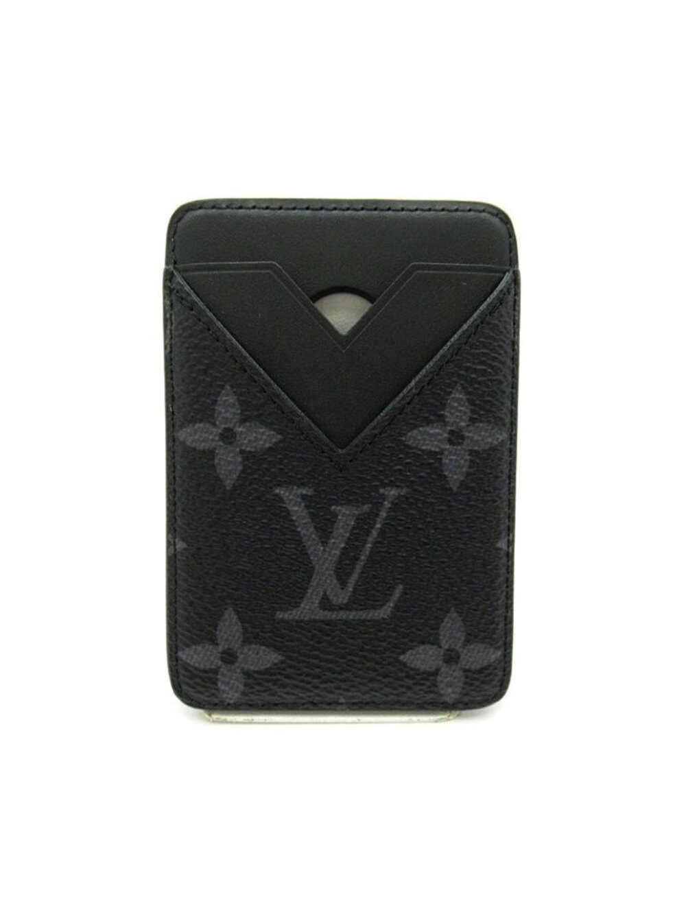 Louis Vuitton Card Holder Magnet Monogram Eclipse Black